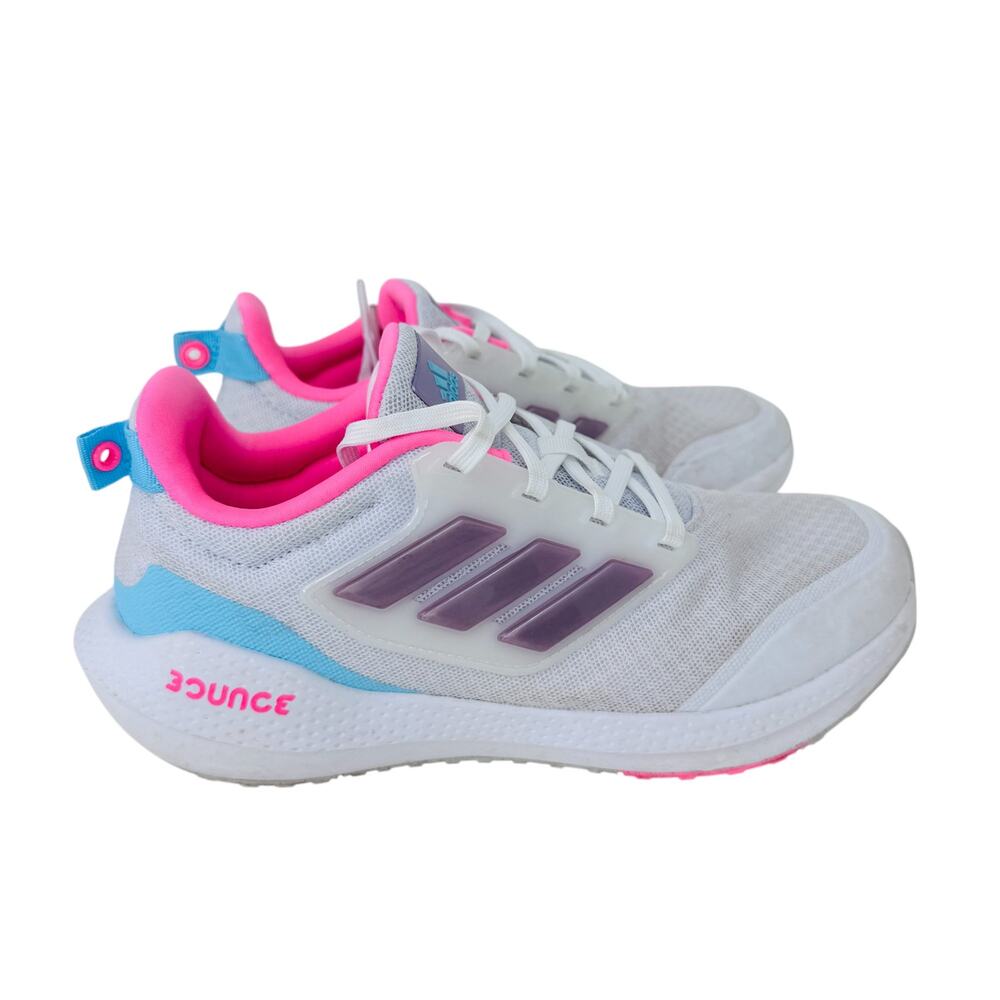 adidas EQ21 Run 2.0 Running Sneakers Shoes‎ Youth Size 3.5 White Lace Up HR1834